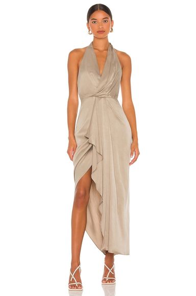 Size Aus 8/US 4 Significant Other Elaine Dress in Taupe REVOLVE MSRP $286